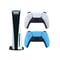 Sony PlayStation 5 Console (CD Version) White with Extra Wireless Blue Controller – International Version
