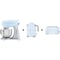 Smeg SMF02PBUK Kitchen Machine + KLF03PBUK 1.7L Kettle + TSF02PBUK 4 Slice Toaster Pastel Blue