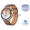 Huawei Watch GT5 Smart Watch 46mm Vili – Brown CMP Leather Strap + Freebuds 5i (VLI-B19)