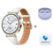 Huawei Watch GT5 Smart Watch 42mm Jana – White Gold Mil Strap + Freebuds 5i (JNA-B19)