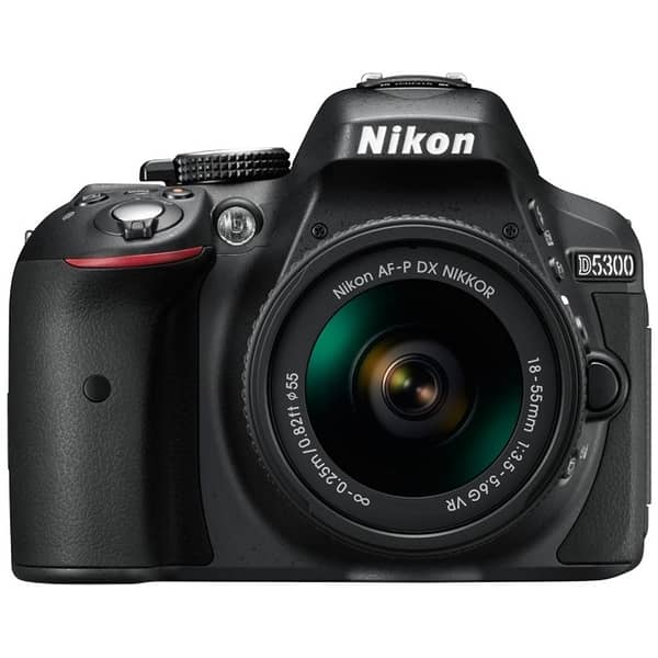 Buy Nikon D5300 DSLR Camera Black With AF-P 18-55 VR Lens Online