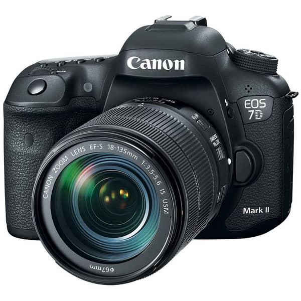 Canon EOS 7D Mark II (G) DSLR Camera Black With EF-S 18-135 IS USM
