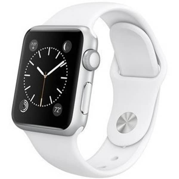 Buy Apple Watch Series – 42mm Silver Aluminium Case with White
