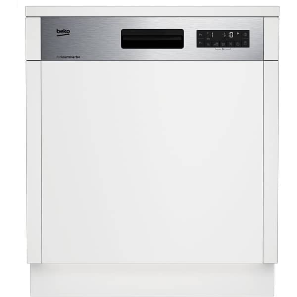 Beko 60cm Built-in Semi-Integrated Dishwasher, 14 Place Settings