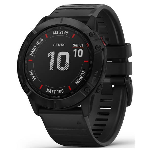 Buy Garmin Fenix 6X Sapphire Smartwatch Carbon Grey Online in UAE