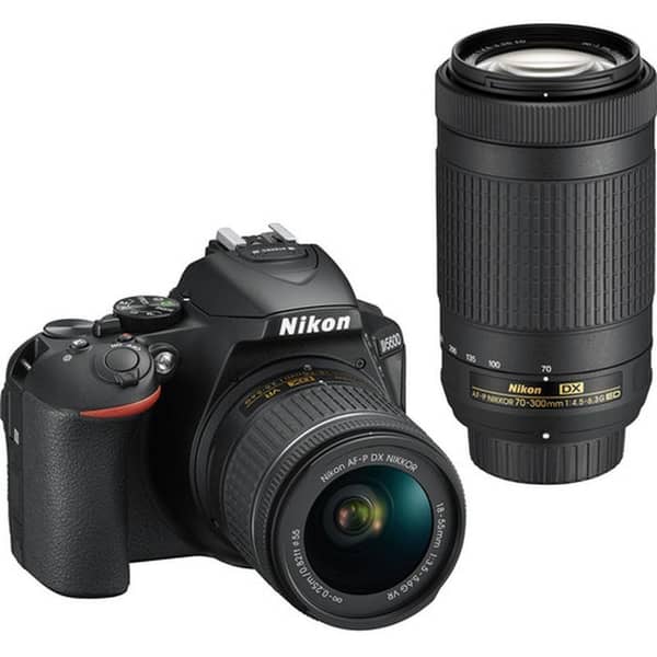 Buy Nikon D5600 DSLR Camera Black 18-55mm VR Lens 70-300mm