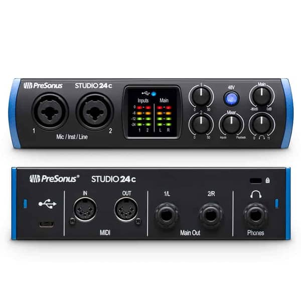 Buy PreSonus Studio 24C – 2 Mic Pres – 2 Line Output, USB-C