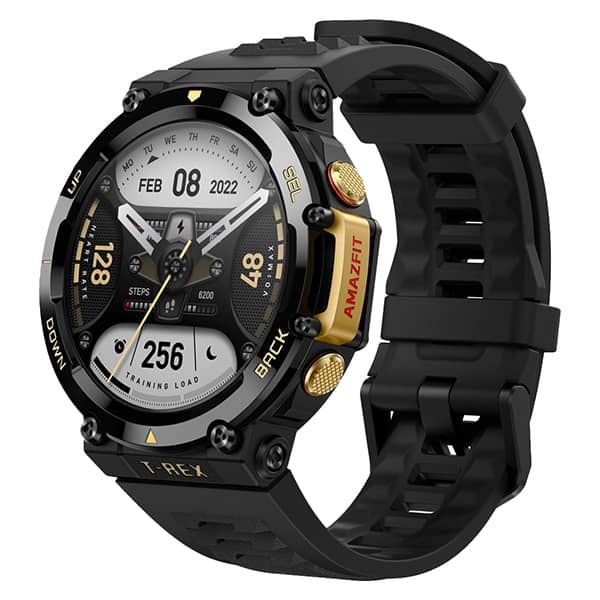 Buy Amazfit A2170 T-Rex Pro Smart Watch Black and Gold Online in