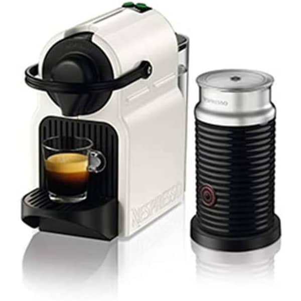 Buy Nespresso Inissia Coffee Machine White + Aerocino Online in