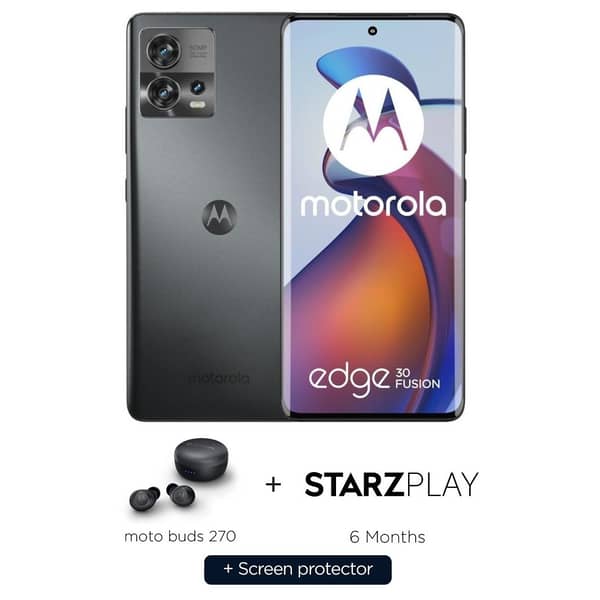 Motorola Edge 30 Fusion 256GB Cosmic Grey 5G Dual Sim Smartphone +