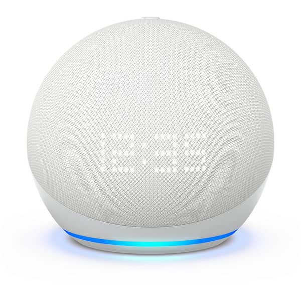 Amazon Echo Dot with Clock ホワイト 第5世代 Buy Amazon Echo Dot 5th Generation Smart Speaker With Clock and