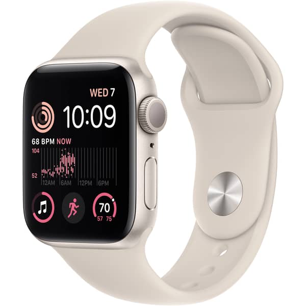 Apple Watch SE GPS 40mm Starlight Aluminum Case with Starlight