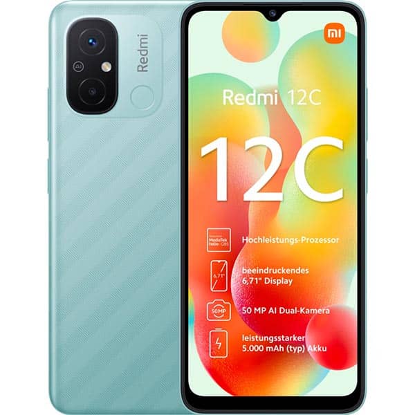 Buy Xiaomi Redmi 12C 128GB Mint Green 4G Smartphone