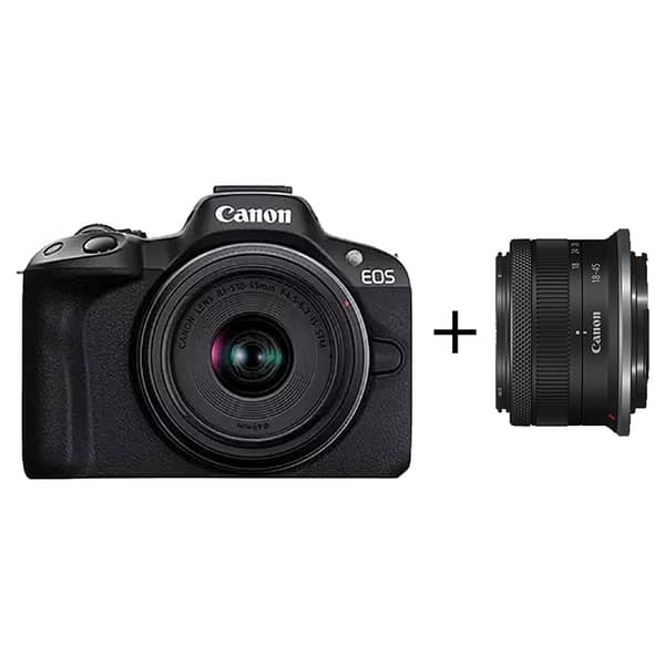 أسعار وخصومات كاميرا كانون EOS R50 BK الرقمية العاكسة بجسم أسود مع