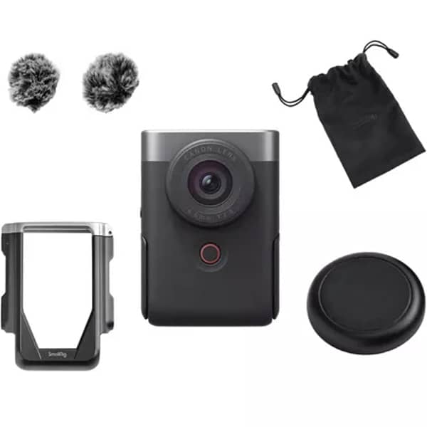 Canon PowerShot V10 Advanced Vlogging Camera Kit Silver Online