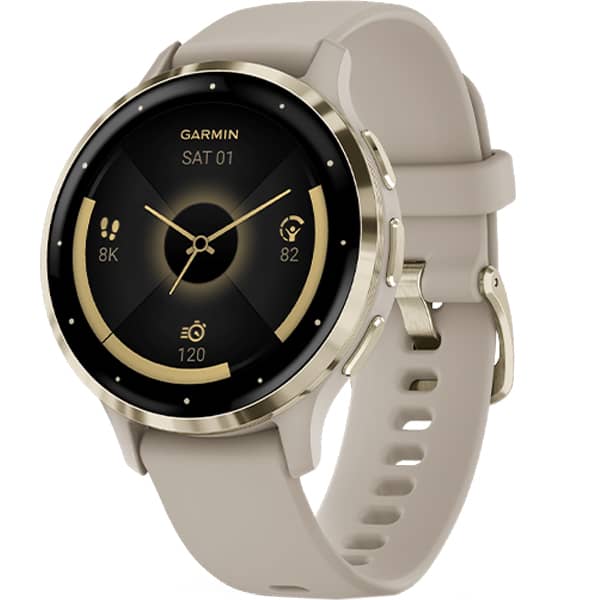 Buy Garmin Venu 3s GPS Smartwatch Soft Gold Stainless Steel Bezel