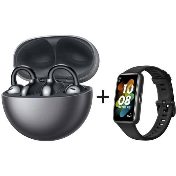 Buy Huawei T0017 Free Clip In Ear Bluetooth Headset Black + Band 7