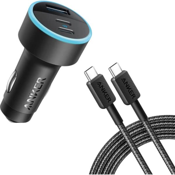 Anker Car Charger With USB-C To USB-C Cable Black Online