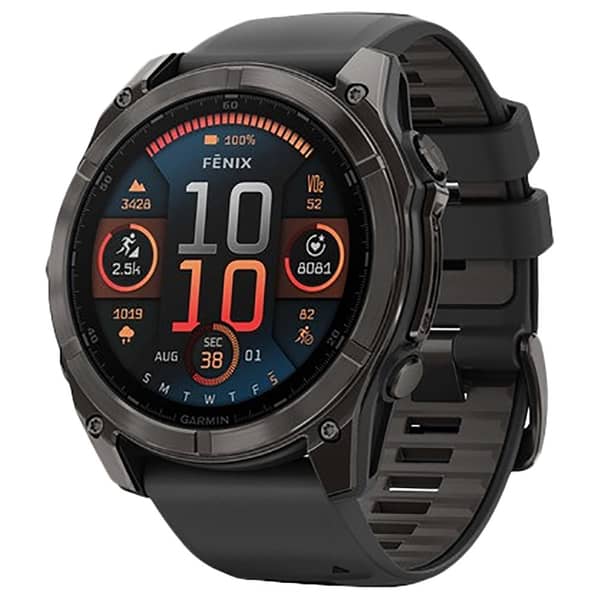 Garmin Fenix AMOLED 51mm Smartwatch Sapphire Carbon Gray DLC
