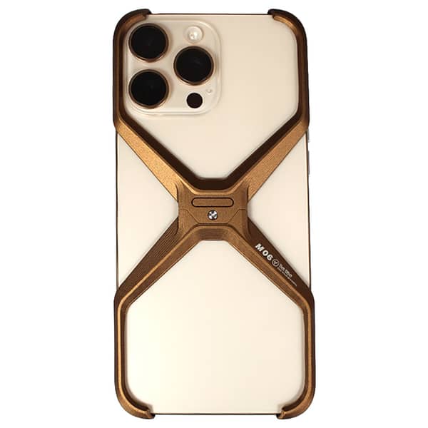 Buy Max Max Sleek X Design Case Gold/Grey iPhone 16 Pro Max