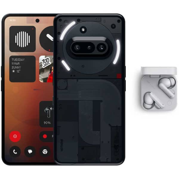 Nothing Phone (3a) 5G 256GB 12GB RAM Black Dual Sim Smartphone +