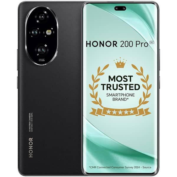Buy Honor 200 Pro 5G – OLED + 512GB + 12GB RAM + Black + Dual SIM