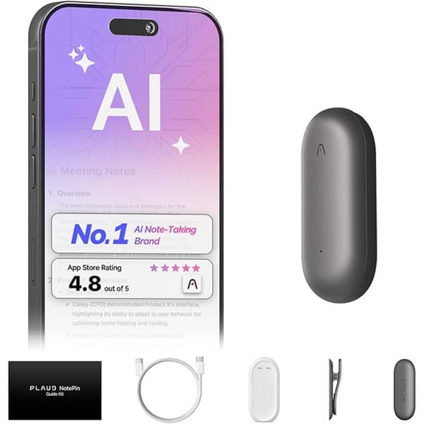 PLAUD NotePin Bundle グレー PLAUD NotePin Cosmic Gray PLAUD