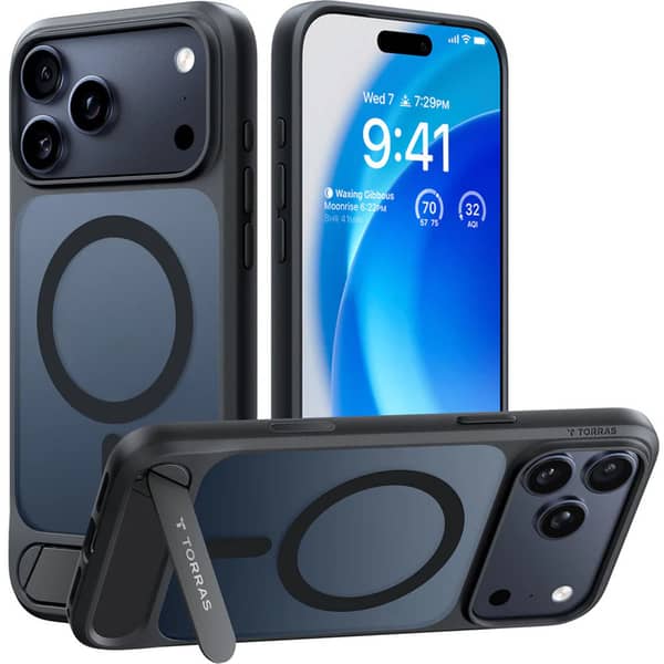 Buy Torras Pstand Series Case Black iPhone 17 Pro Max – X00FX2564
