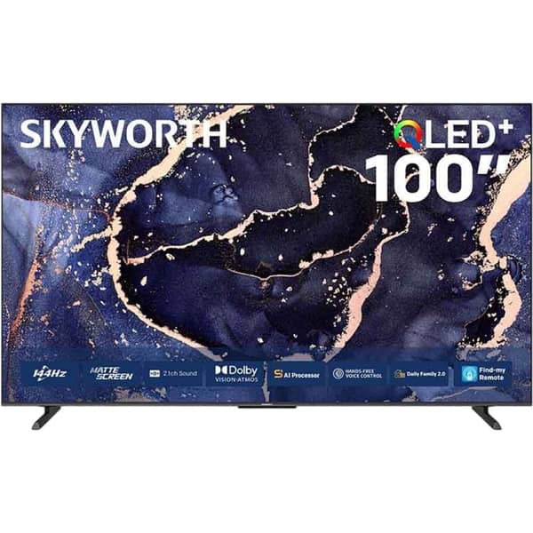 Skyworth 100inch Q7800H 4K QLED Google Television (2025 Model