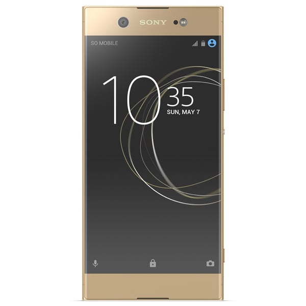 Sony Xperia XA1 4G Dual Sim Smartphone 32GB Gold + Case + Tempered Glass