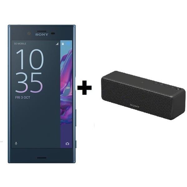 Sony Xperia XZ 4G Dual Sim Smartphone 64GB Blue + Sony Wireless Speaker