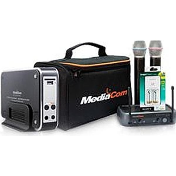 Mediacom (MCISDPORTO+SD Card+Wireless Mic+Bag+Charger)Karaoke System