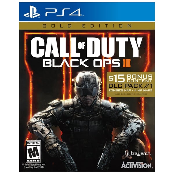 PS4 Call Of Duty Black OPS III Gold Edition Game