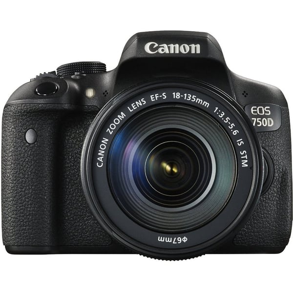 Canon EOS 750D DSLR Camera Black With 18-135mm IS STM Lens