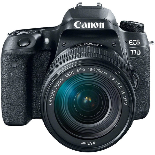 Canon EOS 77D DSLR Camera Black With EFS 18-135mm IS USM Lens