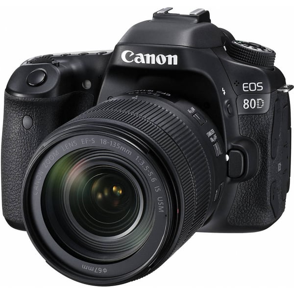 Buy Canon EOS 80D DSLR Camera Black With EFS 18-135mm IS USM Lens 