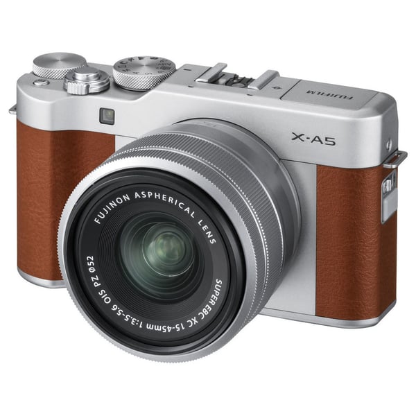 Fujifilm X-A5 Digital Mirrorless Camera Brown With XC 15-45mm f