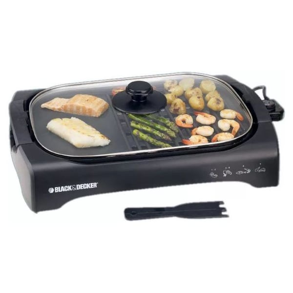 Buy online Best price of Black and Decker Contact Grill Barbecue