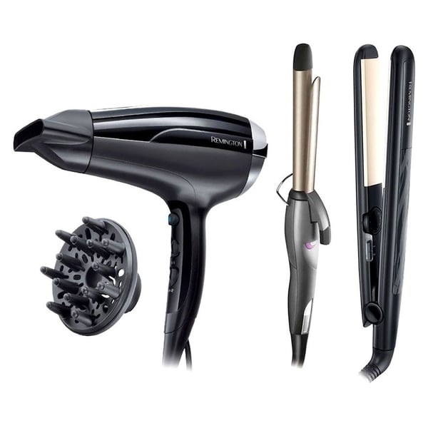 Online hair dryer and straightener outlet set