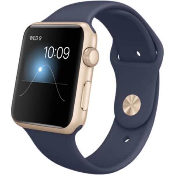 Apple Watch Sport 42mm Gold Aluminium Case with Midnight Blue Sport Band price in Bahrain Buy Apple Watch Sport 42mm Gold Aluminium Case with Midnight Blue Sport Band in Bahrain