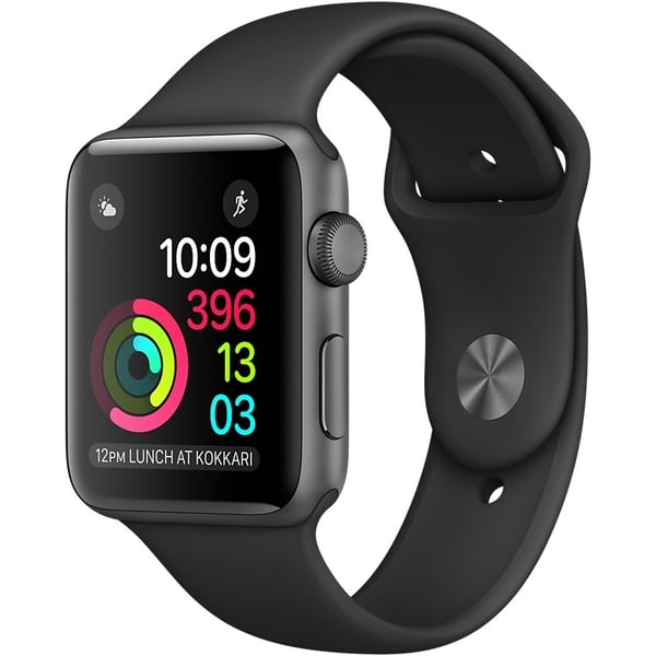 Buy Apple Watch Series 1 42mm Space Grey Aluminium Case with Black Sport Band Online in UAE Sharaf DG