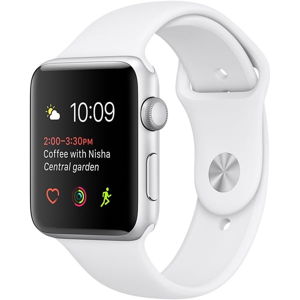 Apple watch 38mm white sport band sale