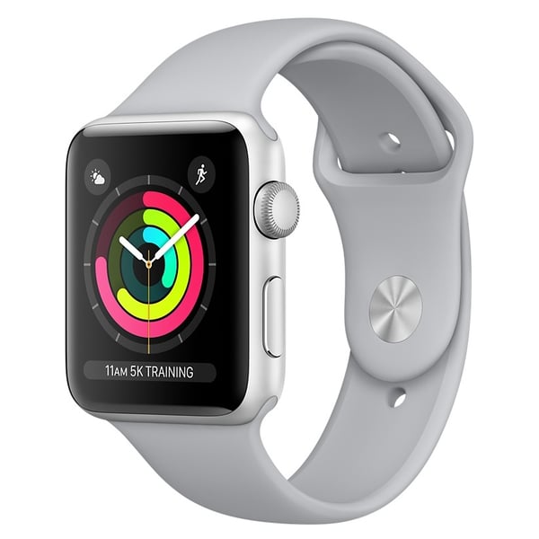 Apple Watch Series 3 GPS - 42mm Silver Aluminium Case with Fog Sport Band