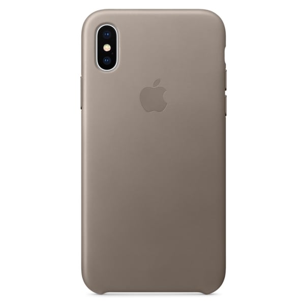 Apple Leather Case Taupe For iPhone X - MQT92ZM/A