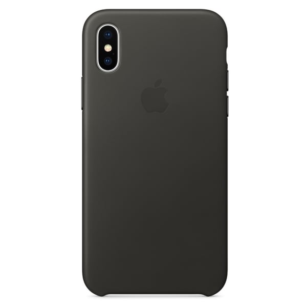 Apple Leather Case Black For iPhone X - MQTD2ZM/A