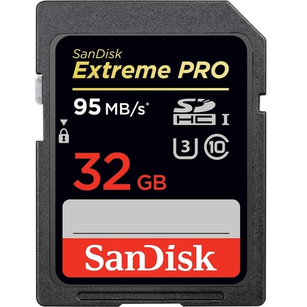 بطاقة ذاكرة SDHC سانديسك إكستريم برو سعة 32 جيجابايت SDSDXXG032GGN4IN 