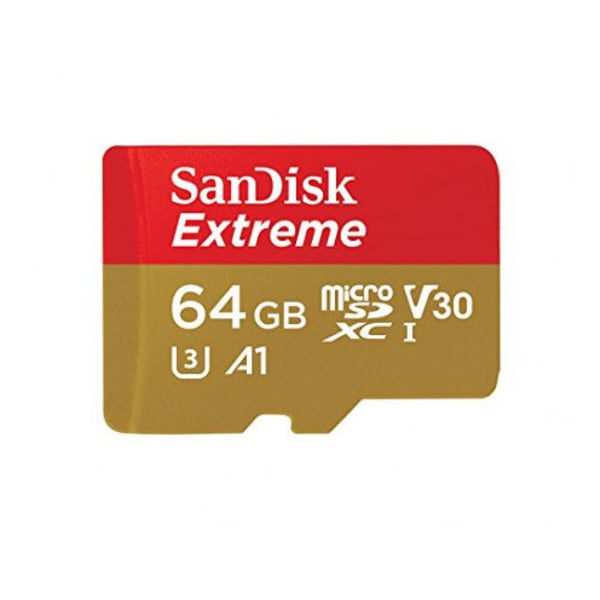بطاقة ذاكرة إكستريم برو مايكرو SDXC سعة 64 جيجابايت أسود/أحمر 64 غيغابايت