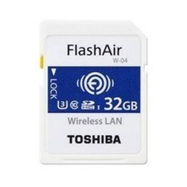 Toshiba FlashAir W-04 Wireless SD Memory Card 32GB