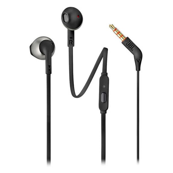 Buy JBL T205 Wired Earbud Headphone Black Online in UAE Sharaf DG