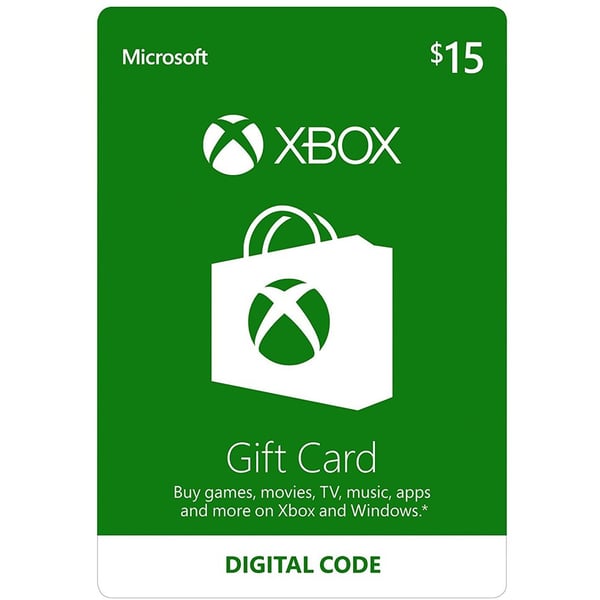 Microsoft Xbox Gift Card $15 USD Online Product Code